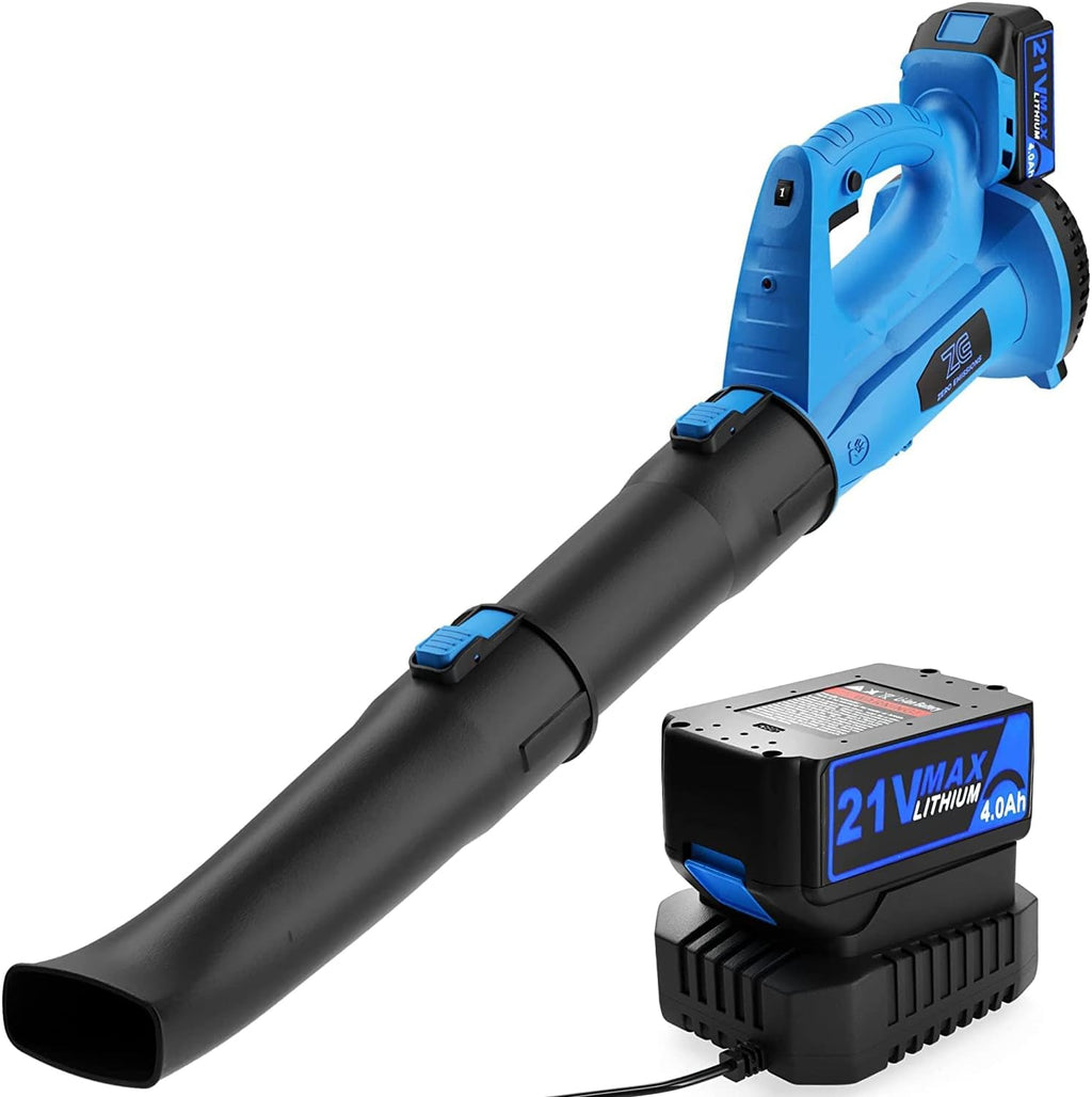 Expansion Wellness Leaf Blower - 320 CFM 150 MPH Cordless Sweeper & Jet Blower with 21V/4.0Ah Battery & Charger - Portable & Lightweight Leaf Blowers for Lawn Care & Snow Blowing