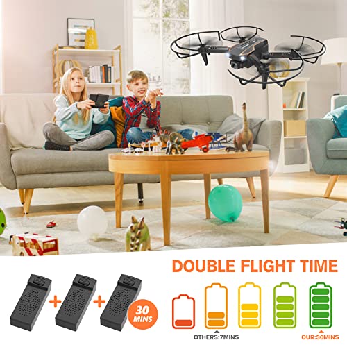 Mini Drone with Camera for Kids, Remote Control Helicopter Toy with 1080P FPV R98537