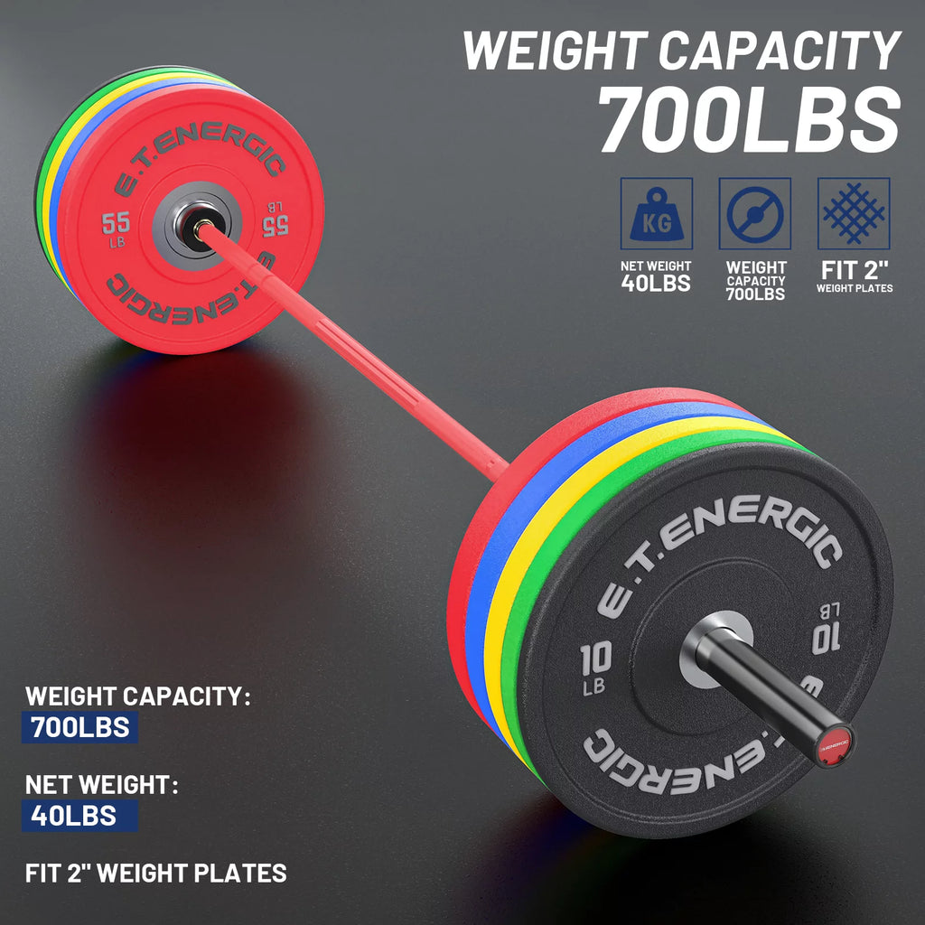 7ft Olympic Barbell for Weightlifting and Powerlifting O7712