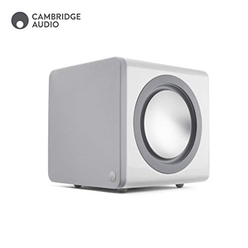 Active Subwoofer with Twin Bass Drivers and Adjustable Sound - White R409