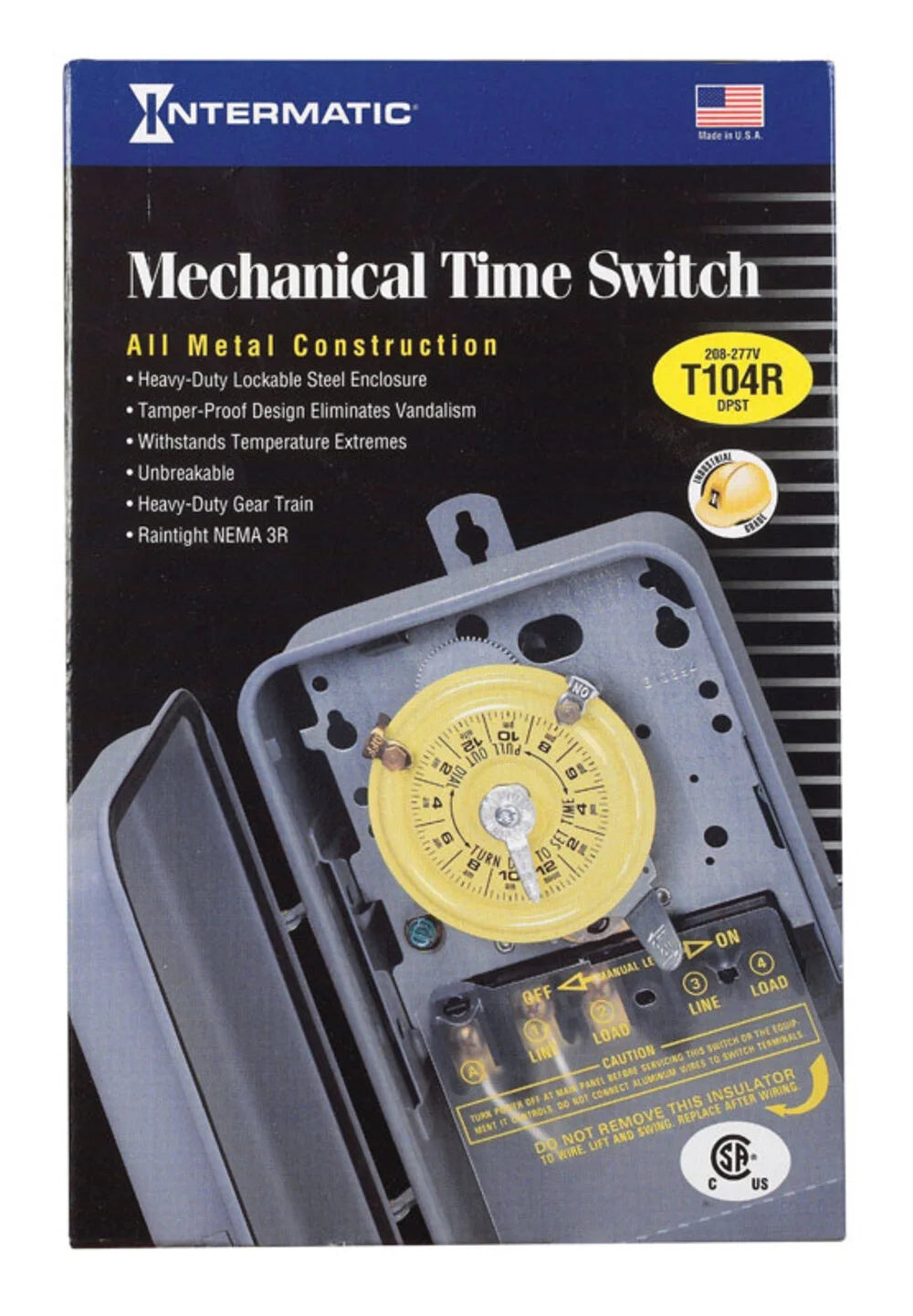Indoor and Outdoor Mechanical Timer Switch 277 V D419827