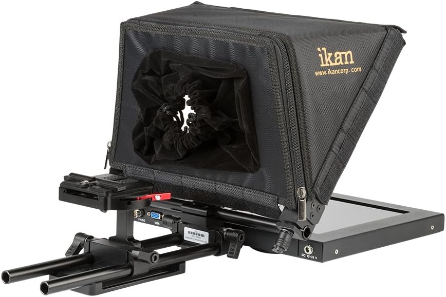 12-inch Portable Teleprompter Kit with Adjustable Glass Frame C4949