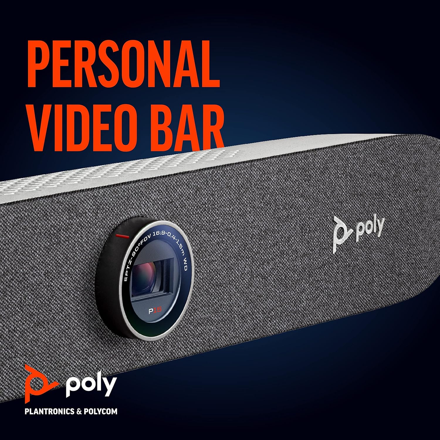 Personal Video Bar with 4K Webcam, Mics and Speaker for Home Office J83156