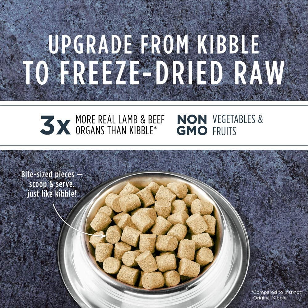 Freeze Dried Raw Grain Free Lamb Recipe Dog Food, 24 oz. Bag I6271