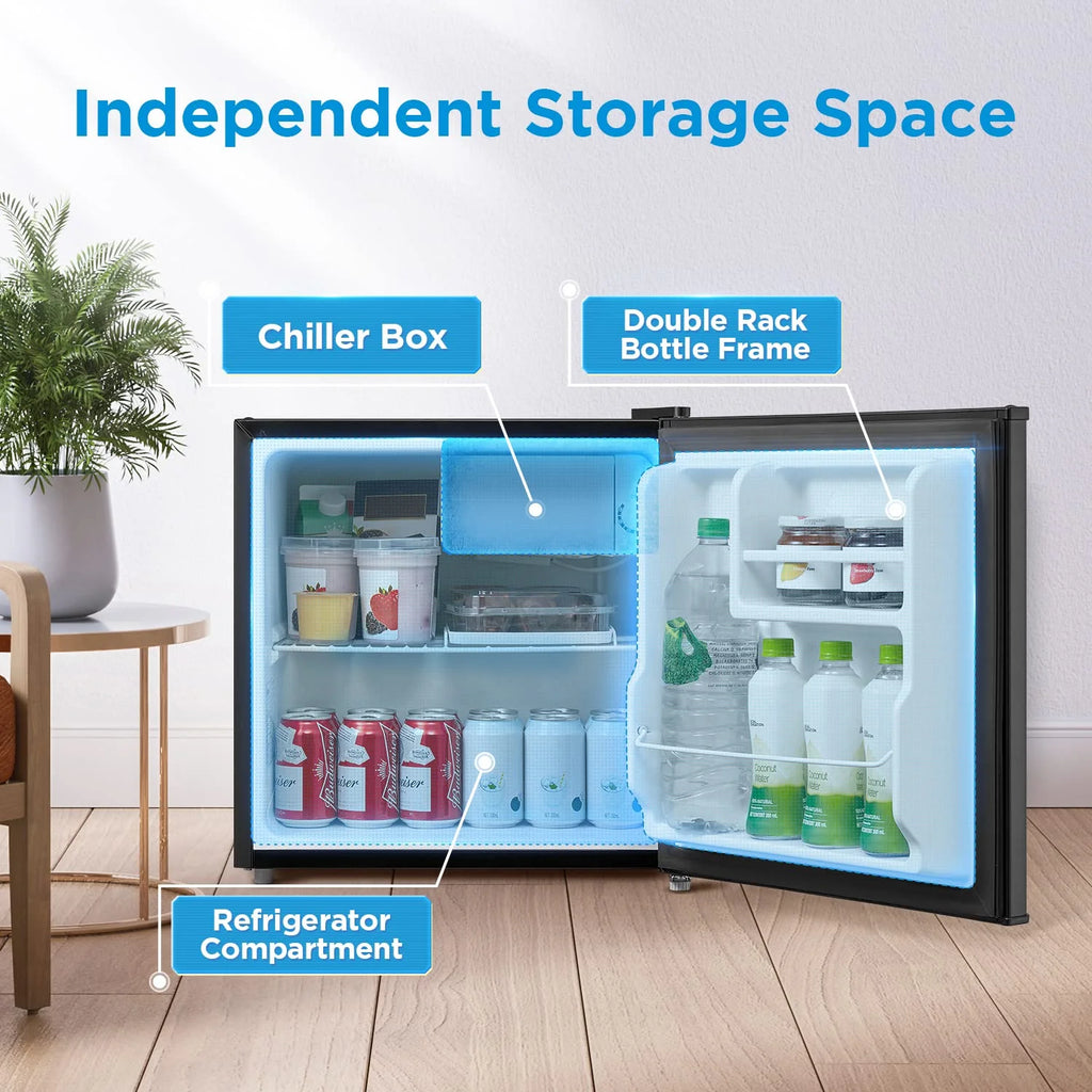 Compact Single Door Refrigerator, 1.6 Cubic Feet, Black M31910