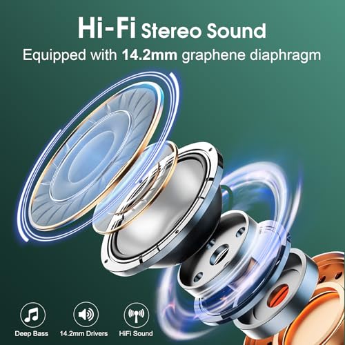 Wireless Earbuds Bluetooth 5.4 with Earhooks, IPX7 Waterproof P475856