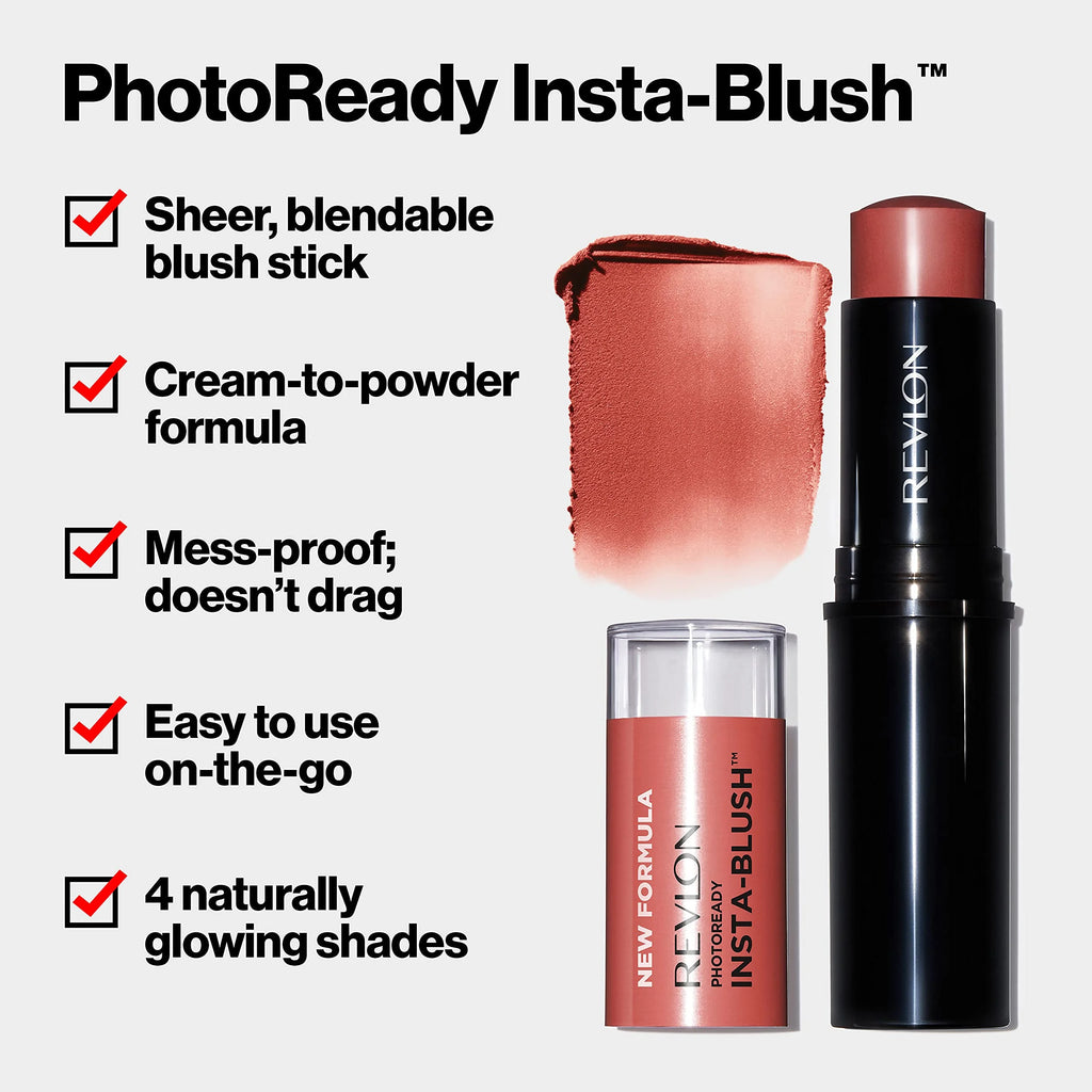 Blush Stick, Cream to Powder Formula, Rose Gold Kiss V2510