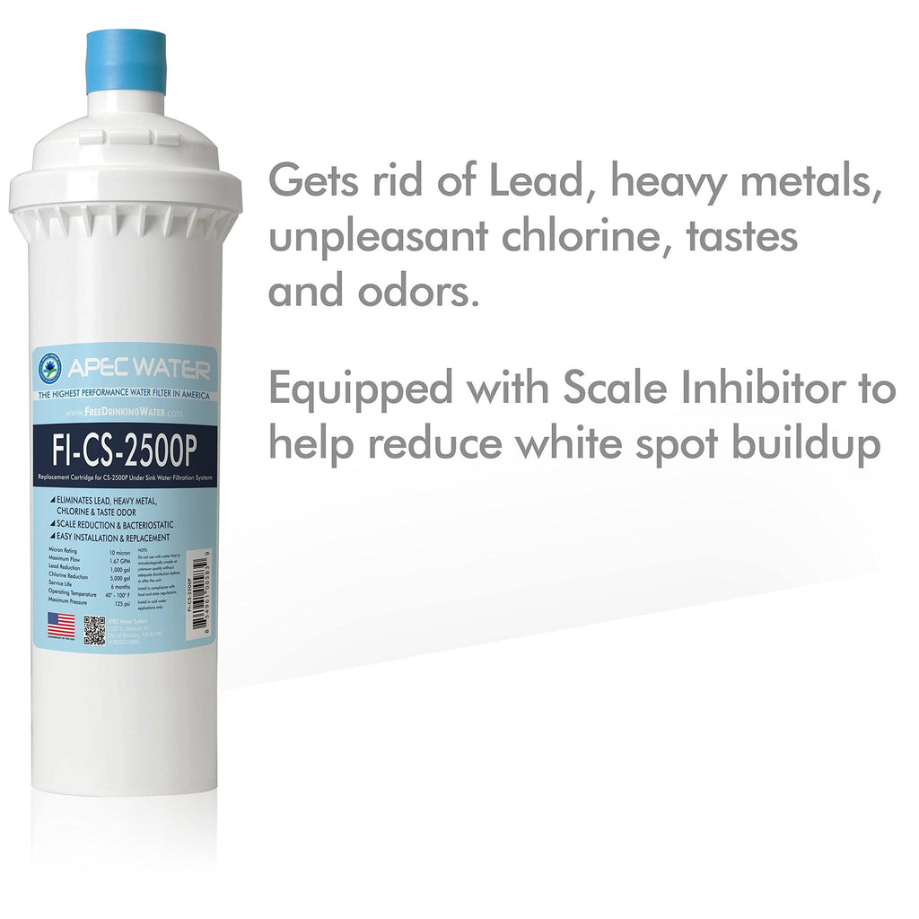 Under-Sink Water Filter System with Scale Inhibitor F8461