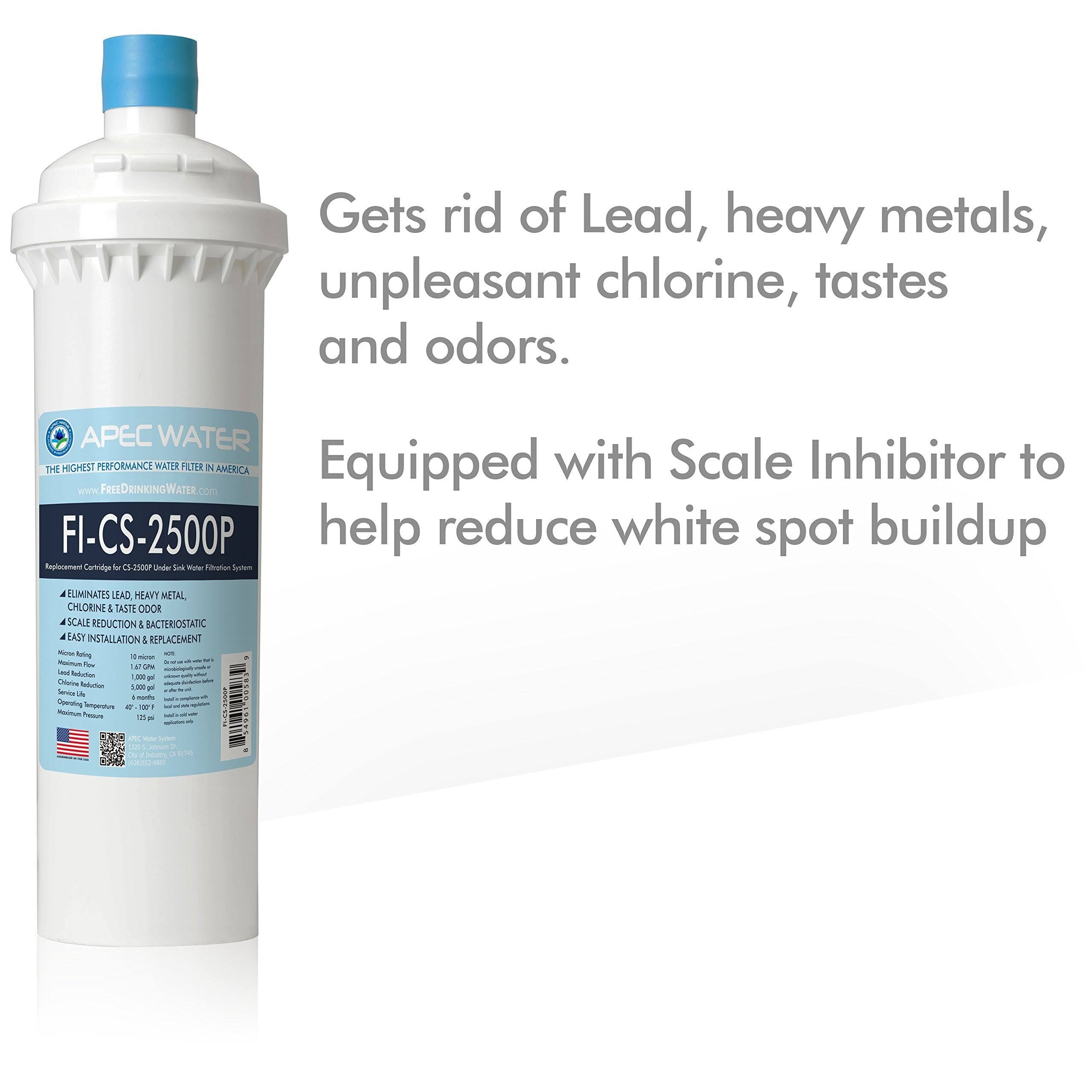 Under-Sink Water Filter System with Scale Inhibitor F8461