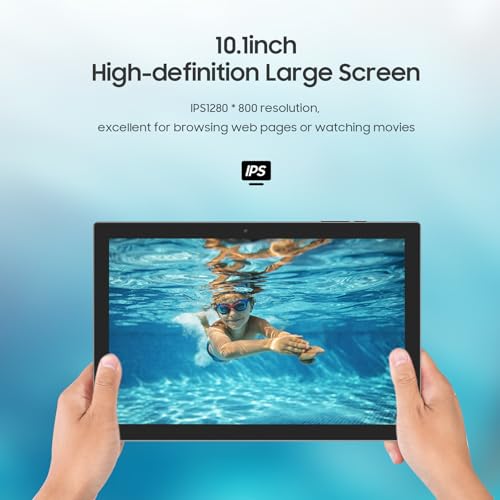 10 Inch Android 14 Tablet with Keyboard, 8GB RAM, 64GB Storage H38978