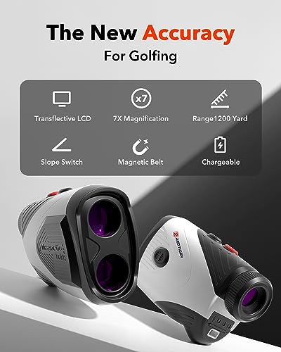 Golf Rangefinder with Slope, 1200 Yards Laser, 7X Magnification X5243