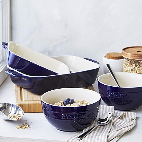 Ceramic 4-Piece Baking Dish and Bowl Set - White T177017