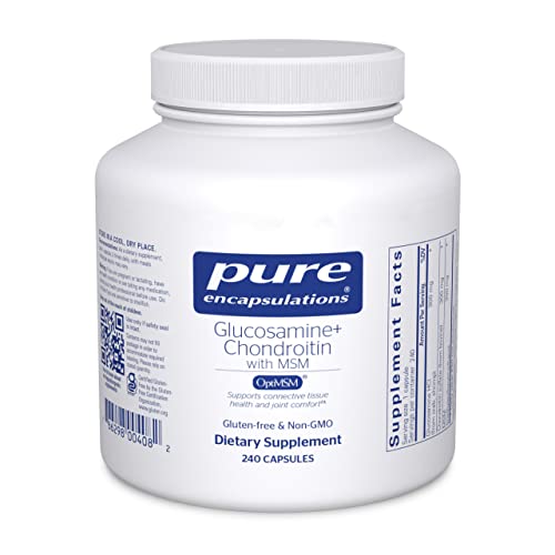 Pure Encapsulations Glucosamine Chondroitin with MSM - Supports Joint Health & Normal Cartilage Formation* - Maintains Enzyme Activity - Gluten-Free & Non-GMO - 120 Capsules
