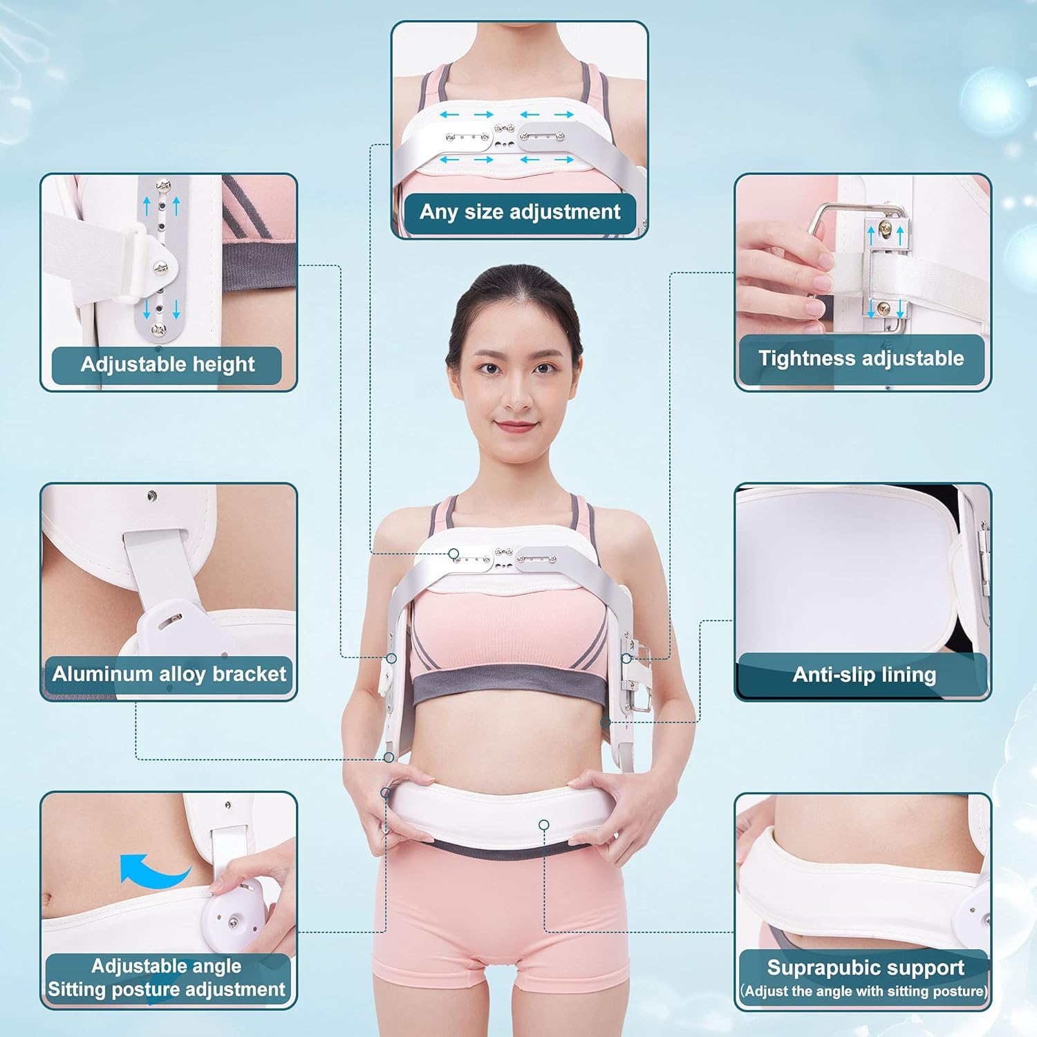Back Brace for Thoracic & Lumbar Spine Support L2202