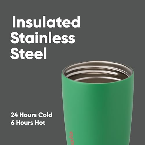 Insulated Stainless Steel Coffee Tumbler, Reusable Travel Mug, 20 oz, Pink N461027