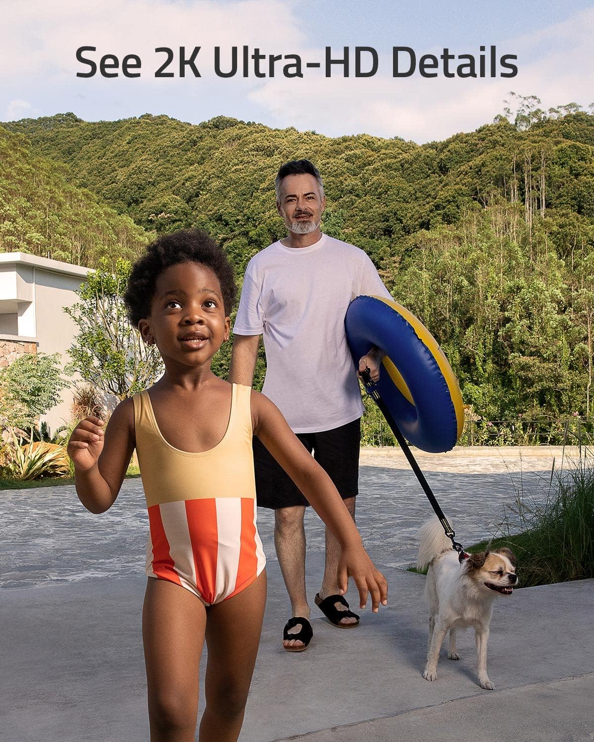 Video Doorbell Dual Camera with Chime, 2K HDR D3674