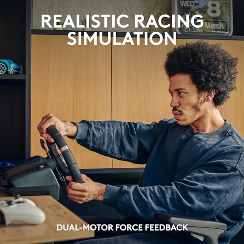Racing Wheel and Pedals with Force Feedback and Shifter for Xbox, PC, Mac E1773