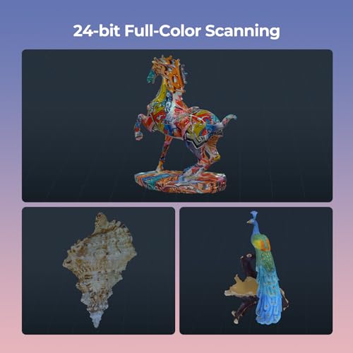 3D Scanner for 3D Printing, Blue Laser, Full-Color Scans Q176