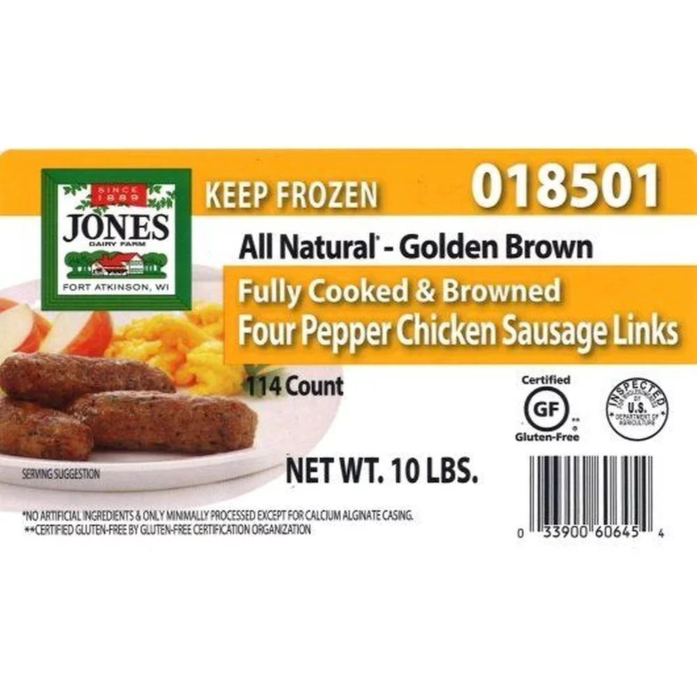 Fully Cooked Four Pepper Chicken Sausage Links, 1.4 oz S48570