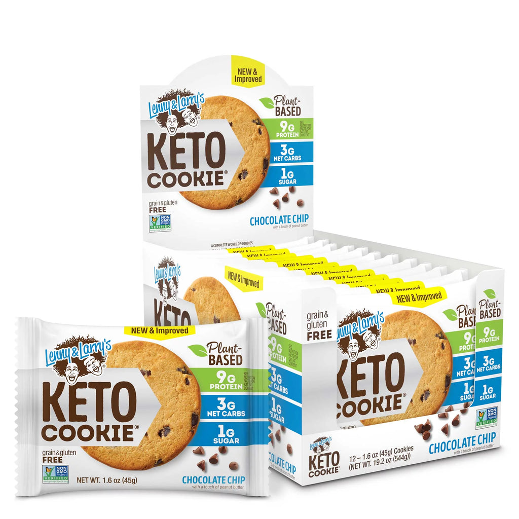 Lenny & Larry's The Keto Cookie, Chocolate Chip, 1.6 oz, 12 Ct