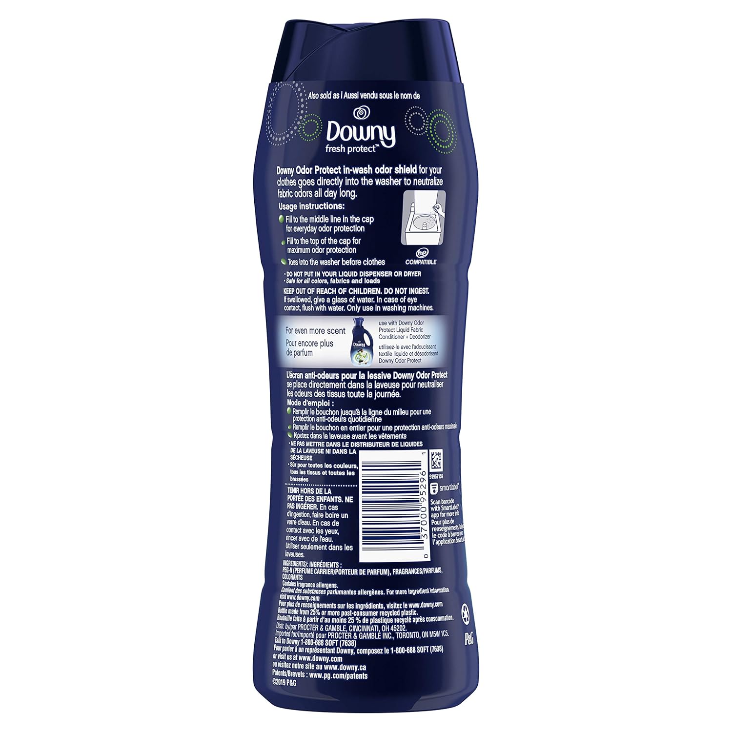 In-Wash Scent Booster Beads, Active Fresh, 10 oz K82514
