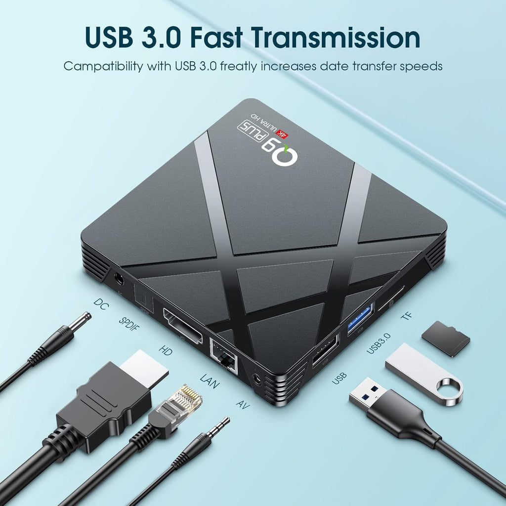 TV Box 4GB RAM 64GB with Wireless Mini Keyboard, Dual-WiFi, 4K, Pack of 2 R591024