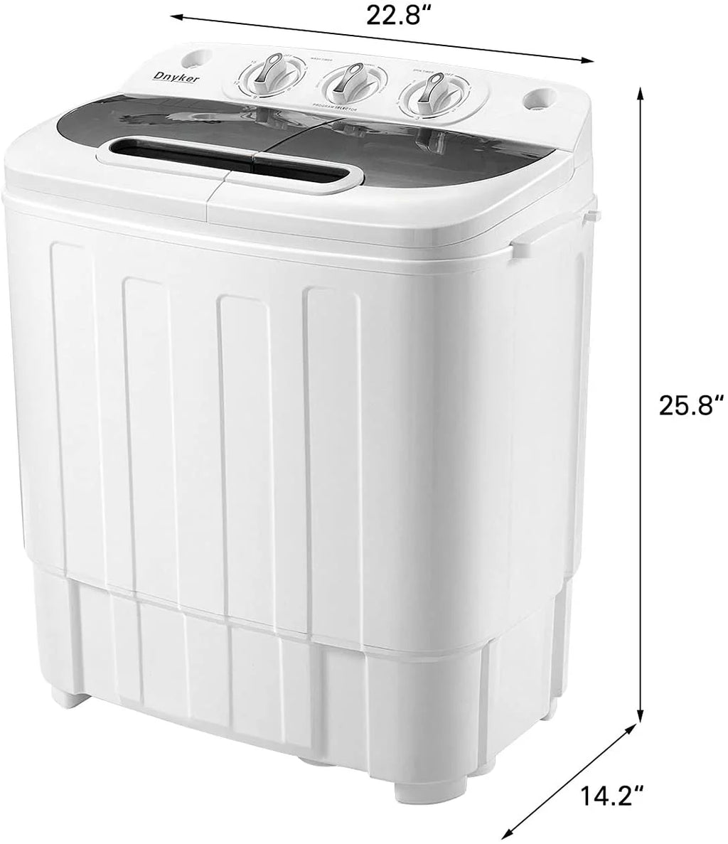 Twin Tub Portable Washing Machine and Spin Dryer Combo, White B439063