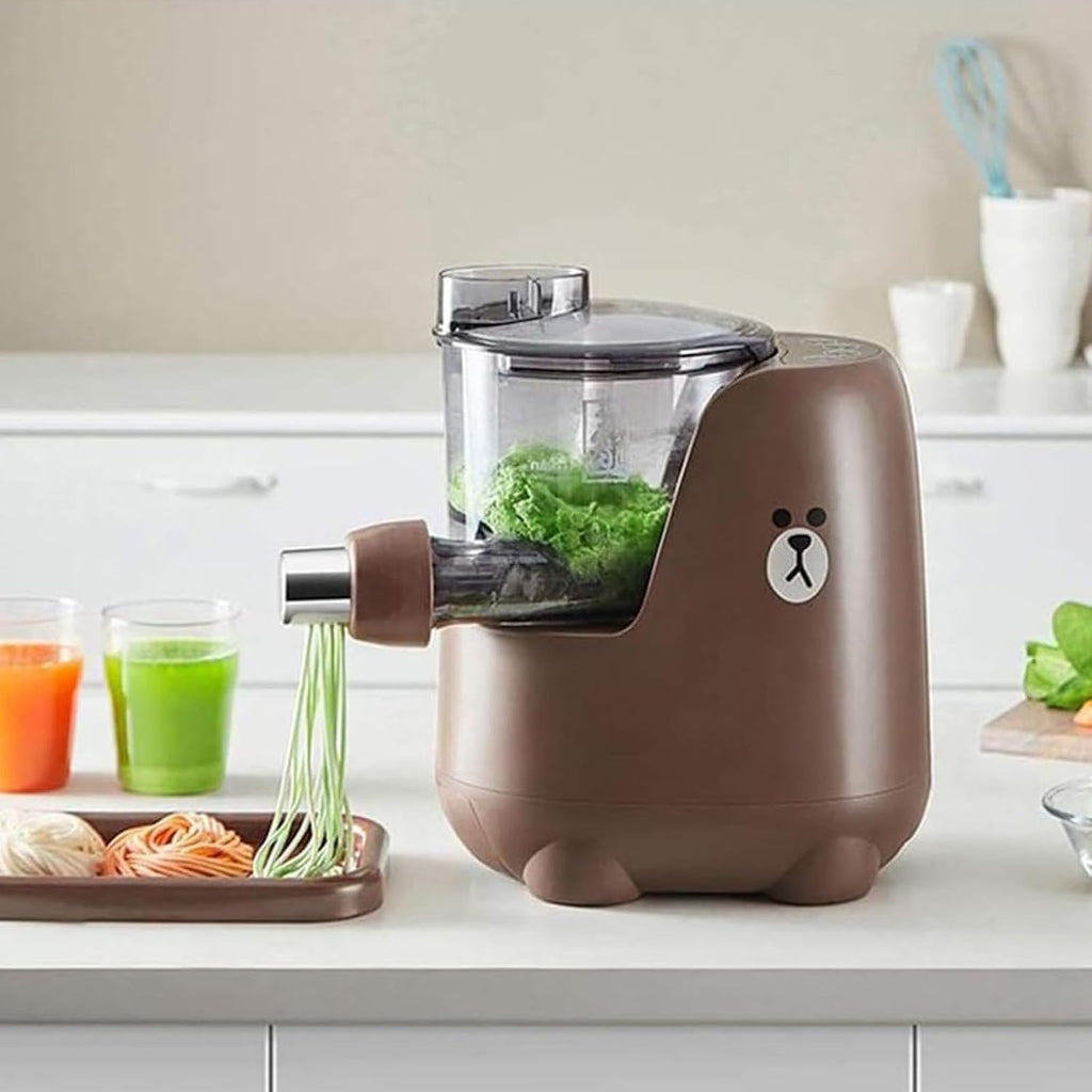 Home Automatic Noodle Maker, Non-Stick Machine Knife And Thickness Settings Electric Noodle Maker 3 Minute Power Off Memory Band Noodle Mold Quick Step 3 Step Making