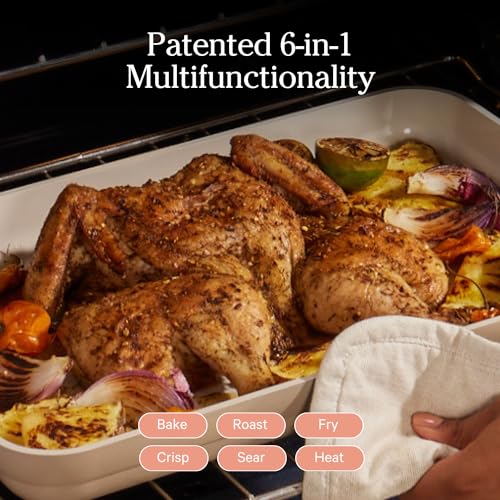 Nonstick Ceramic Griddle Pan with Ergonomic Handles, Oven Safe to 450°F M949382
