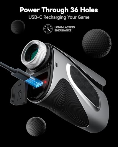 OLED Golf Rangefinder with Slope, 1200 Yards, 7X Magnification C1420