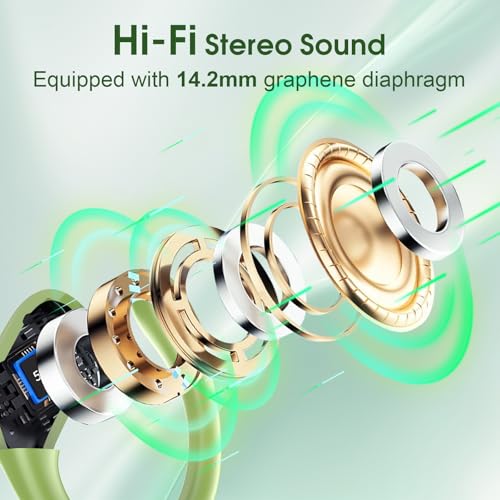 Wireless Earbuds Bluetooth 5.4 with Earhooks, IPX7 Waterproof P475856