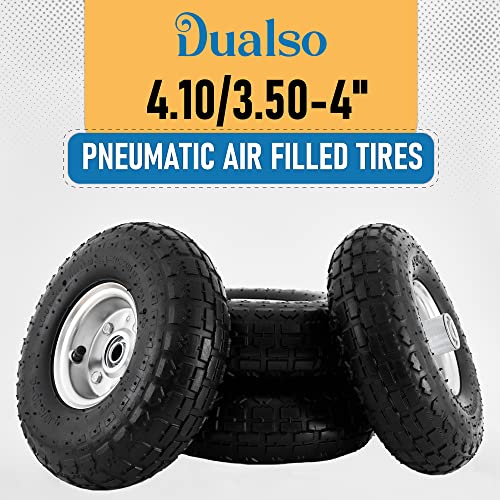 10" Pneumatic Utility Tire and Wheel with 5/8" Axle Bore, 2 Pack K21825