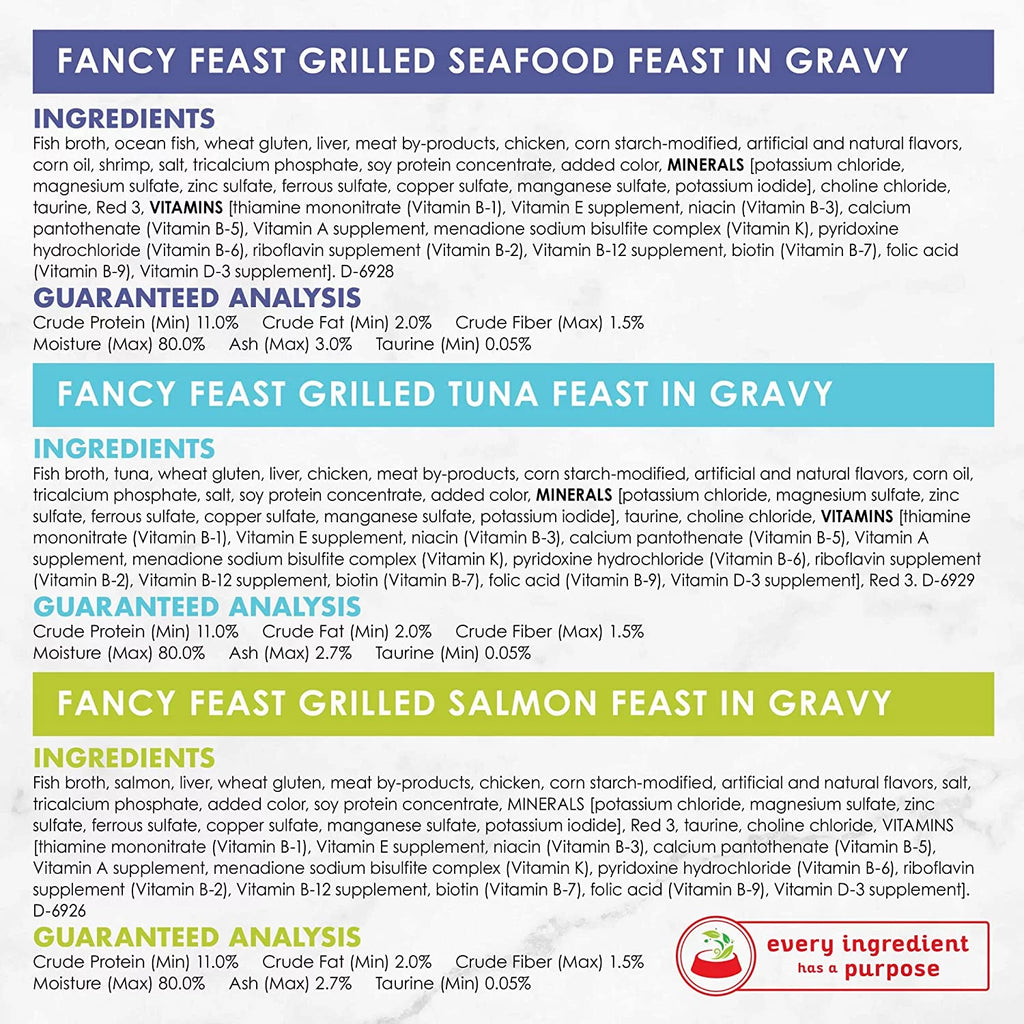 Grilled Seafood Wet Cat Food Variety Pack, 3 oz Cans Z566547