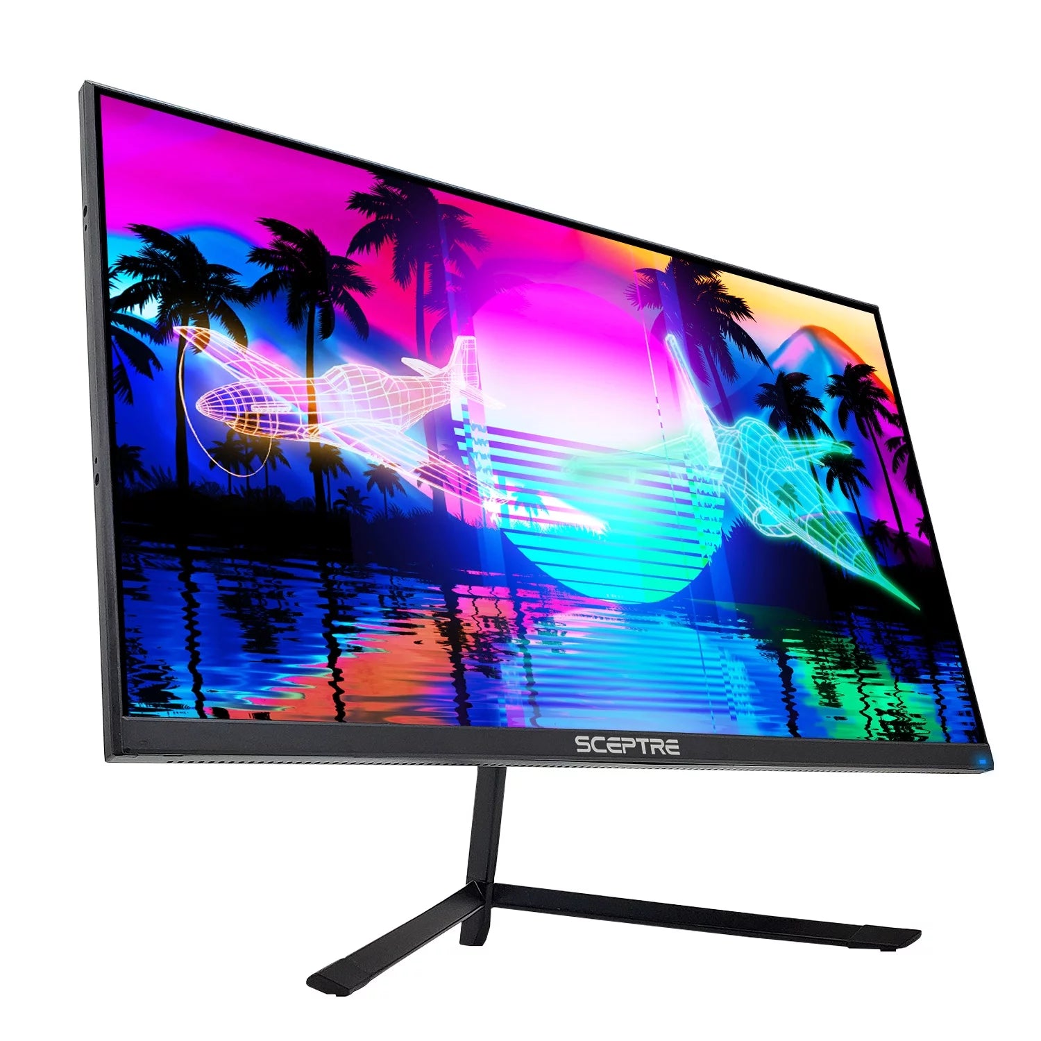 Sceptre IPS 27" LED Gaming Monitor G-to-G 1ms HDMI DisplayPort up to 144Hz AMD FreeSync Premium Build-in Speakers, Edgeless Machine Black (E275B-FPN168)