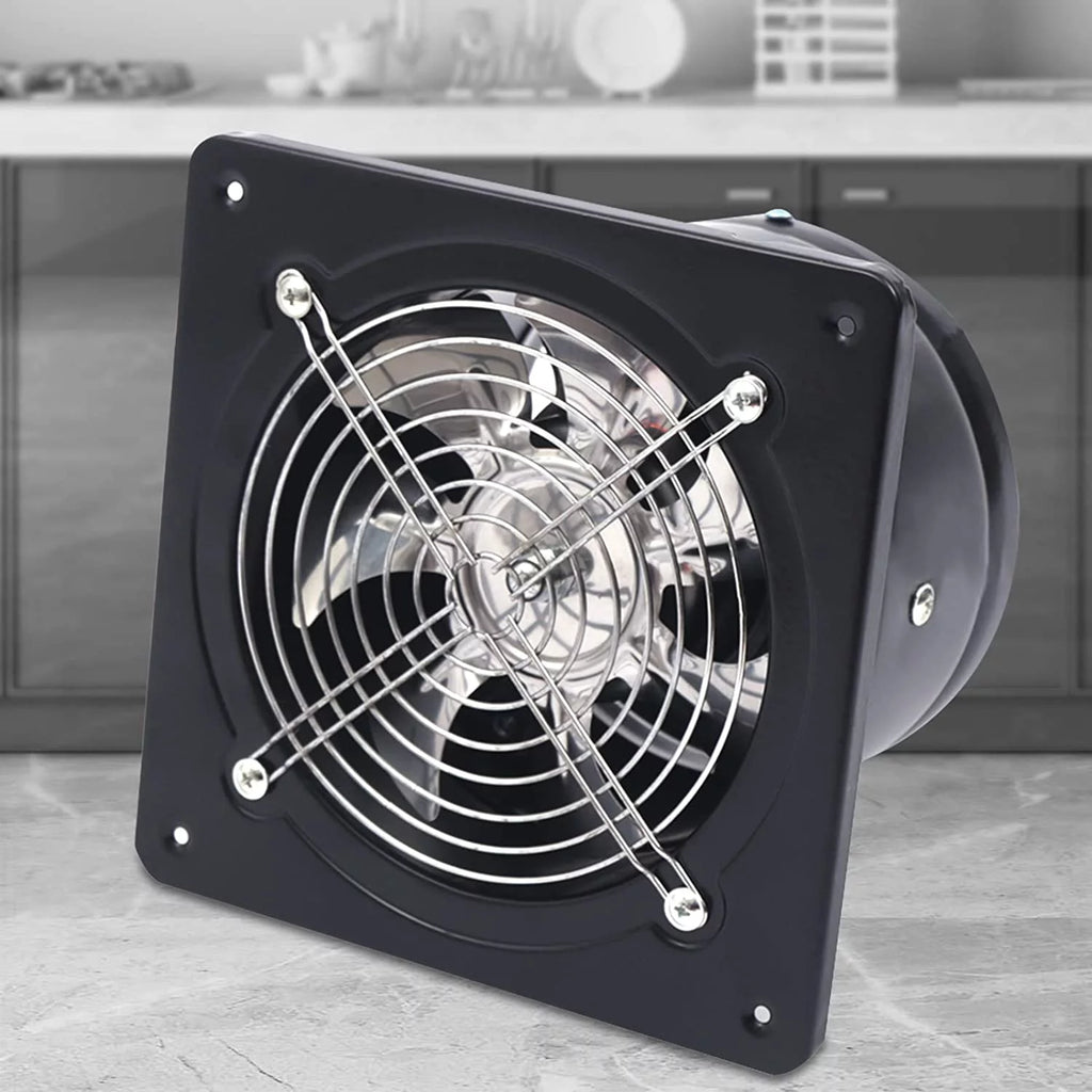 Metal Axial Exhaust Fan Wall Mounted Kitchen Ventilation I884