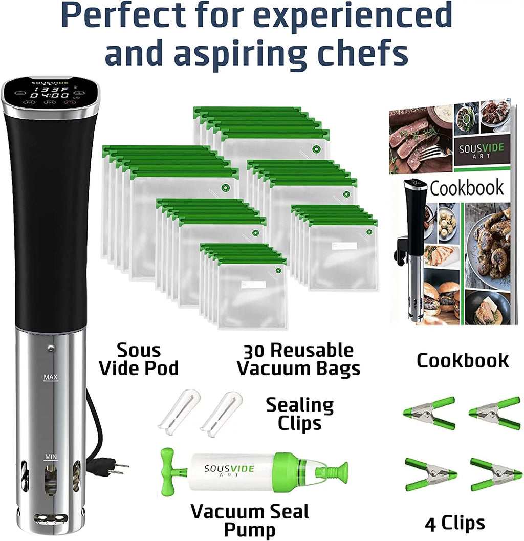 Sous Vide Cooker 800W with Digital Timer and Recipe Book F319