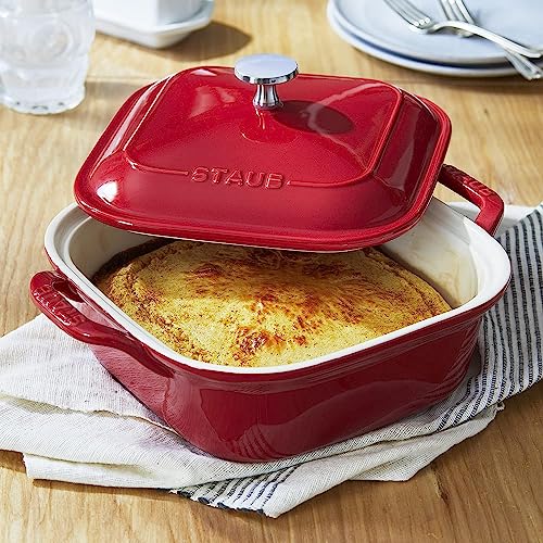 Ceramic Square Covered Baking Dish, 9x9-inch A798639
