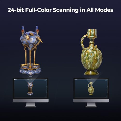 3D Scanner for 3D Printing, Blue Laser, Full-Color Scans Q176