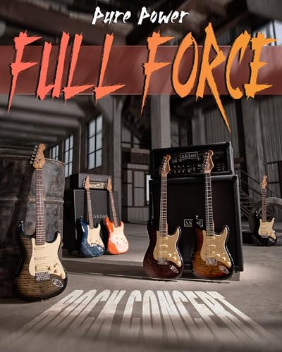 Electric Guitar with Coil-Split, Roasted Maple Neck, HSS Pickups, Beginner Kit with Amp and Bag C21096
