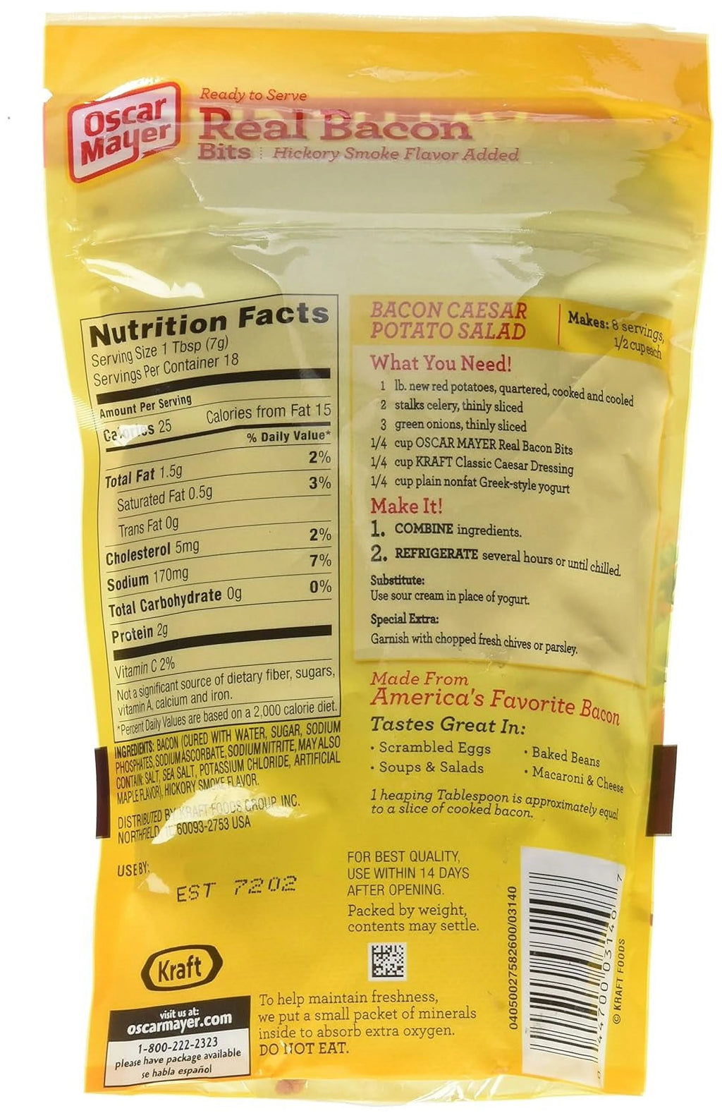 Bacon Bits 4.5 Oz Pouch K278