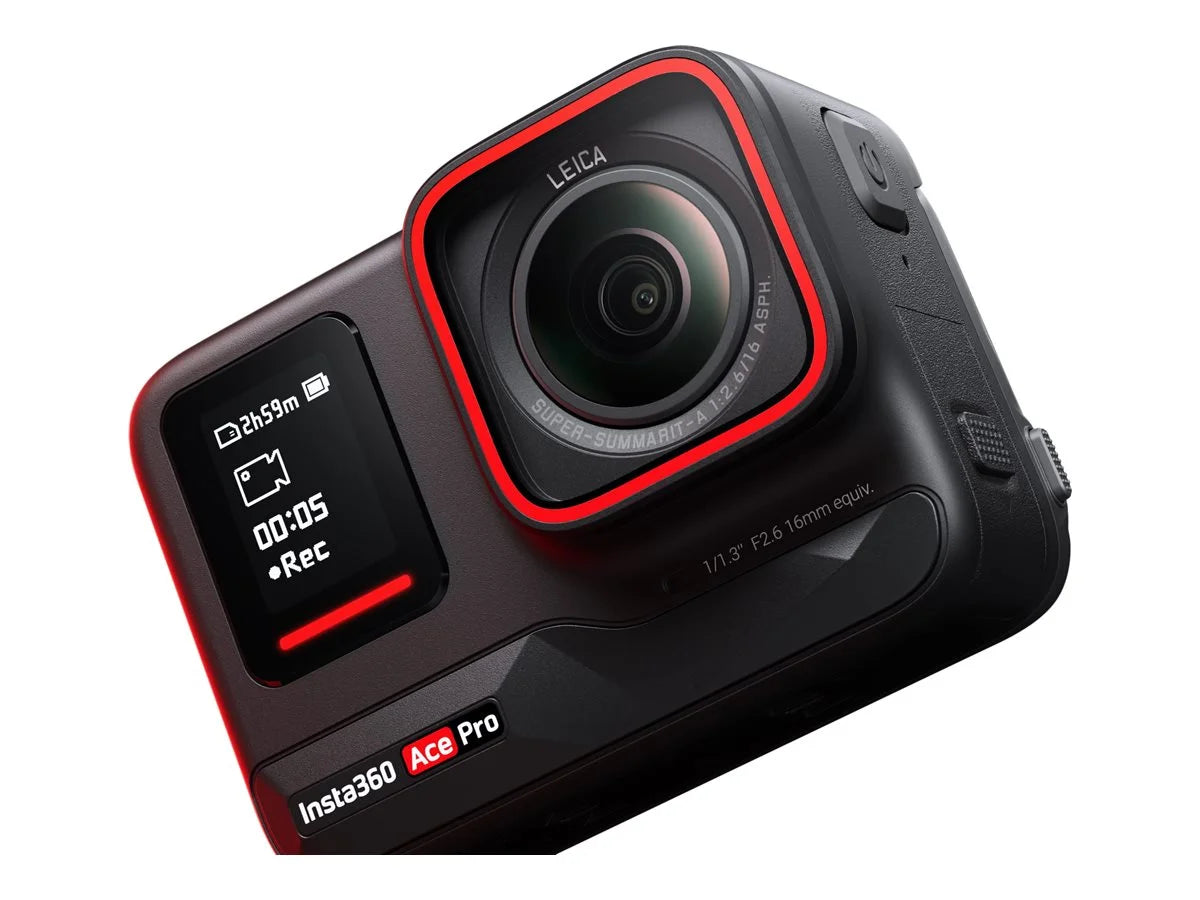 Insta360 Ace Pro - Action camera - 8K / 24 fps - Leica - Wi-Fi, Bluetooth - underwater up to 30ft - black