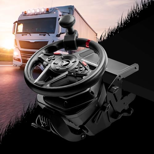 SimTask Steering Kit with Adjustable Clamp and Spinner Knob for Truck and Farm Simulation Gaming J334