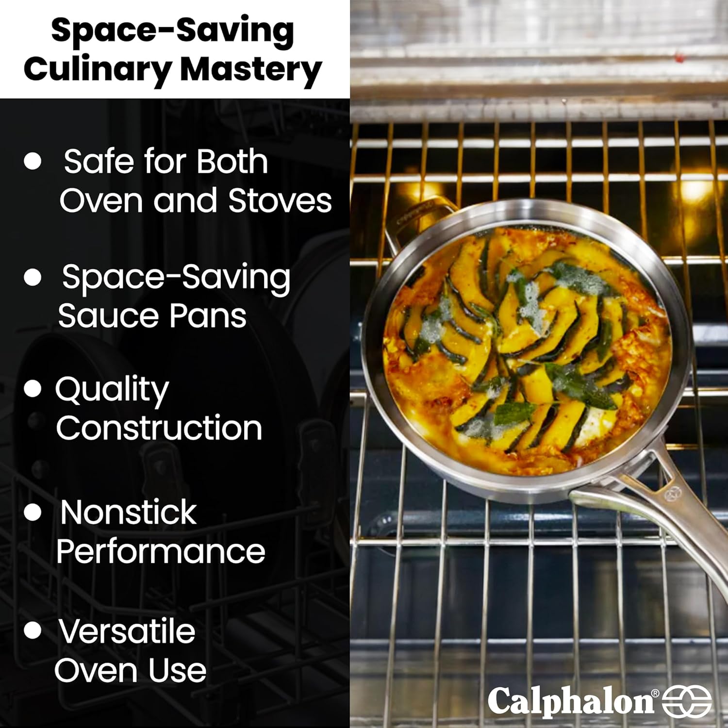 1.5 Quart Sauce Pan with Lid, Hard-Anodized Nonstick Cookware B532