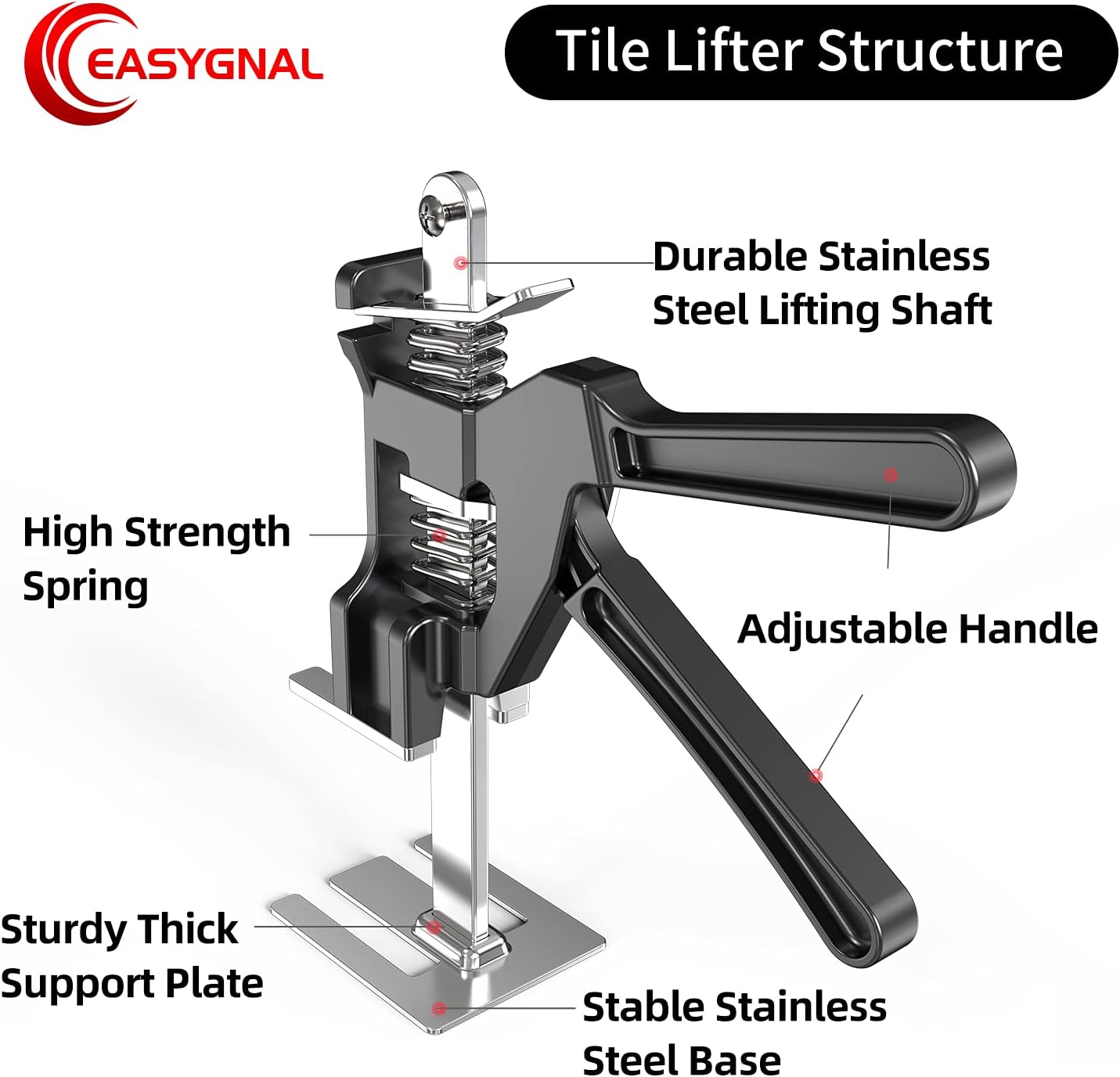 Door Panel Lifting Jack 2-Pack, Drywall Lift up to 308 lb, Height Adjuster K599016