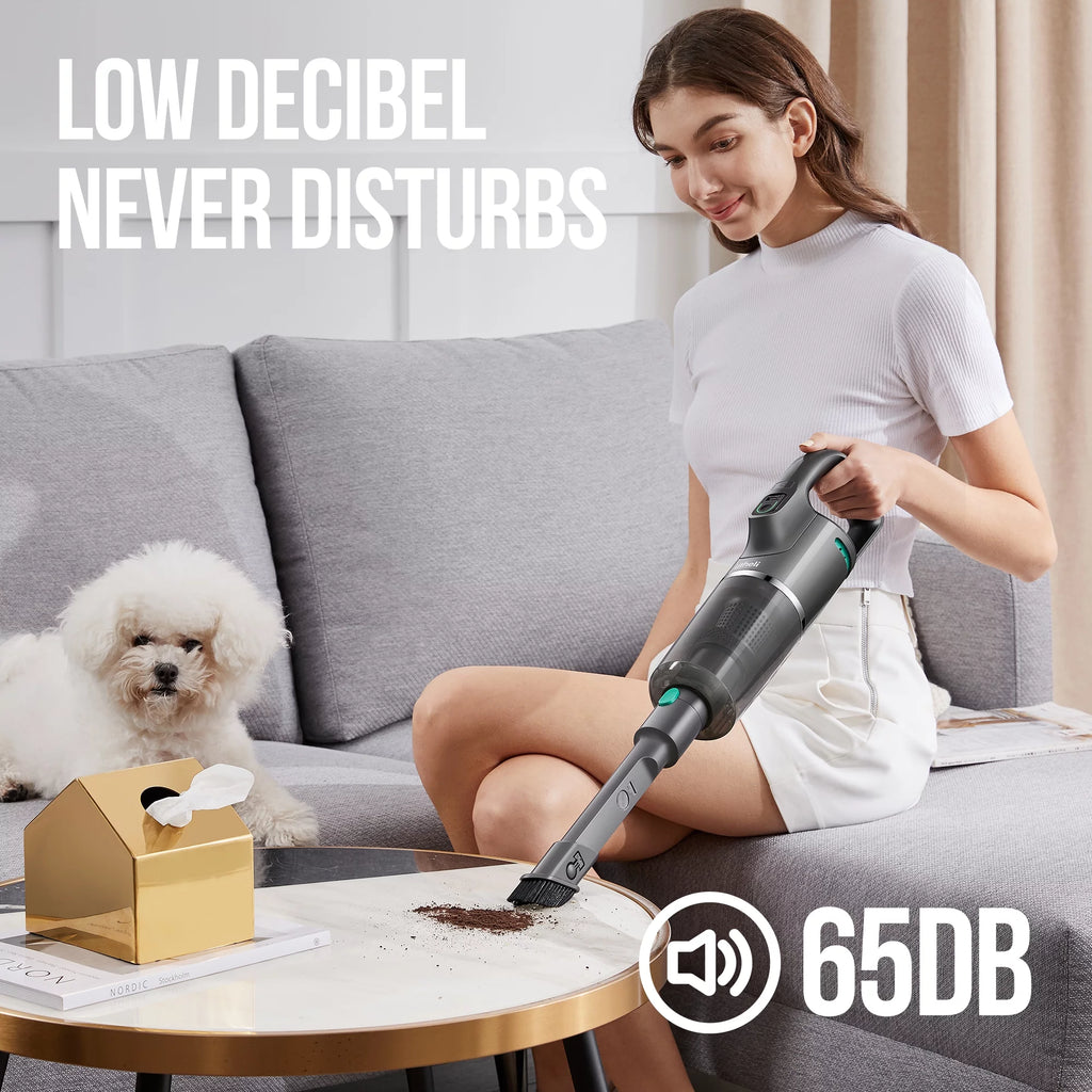 Cordless Vacuum Cleaner, 10000Pa Suction, Lightweight Handheld Stick Vacuum with 4Ah Battery D3032