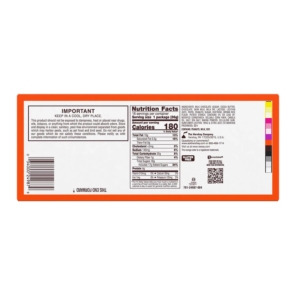 Milk Chocolate Peanut Butter Cups with Pretzels, 1.3 oz, 16 Count D555