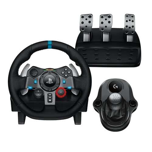 Racing Wheel and Pedals with Force Feedback and Shifter for Xbox, PC, Mac E1773