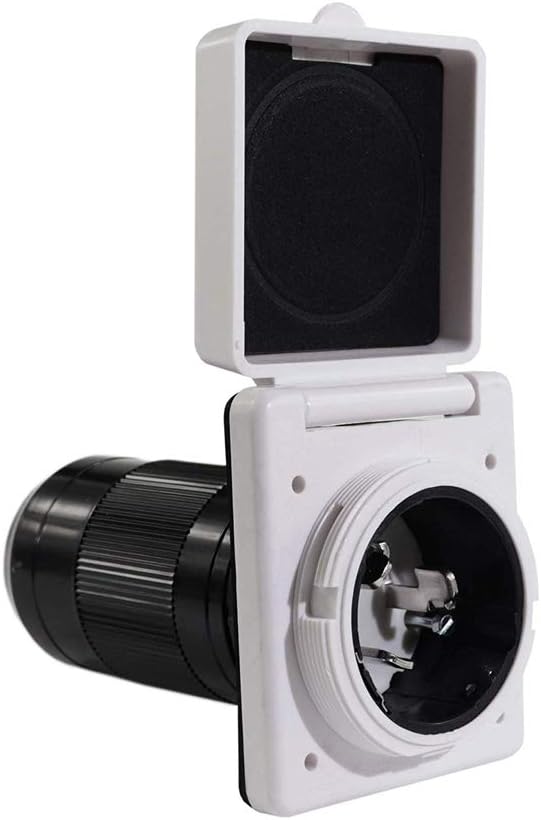 30A 125V Power Inlet Receptacle with Twist Lock and Stainless Steel Pins F32275