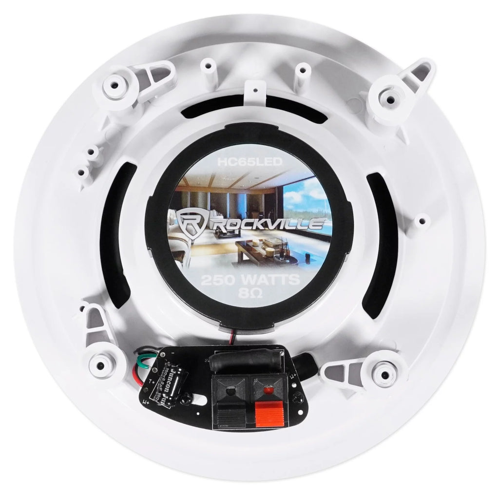 Home Theater Bluetooth Receiver with 4 In-Ceiling 6.5" LED Speakers P521771
