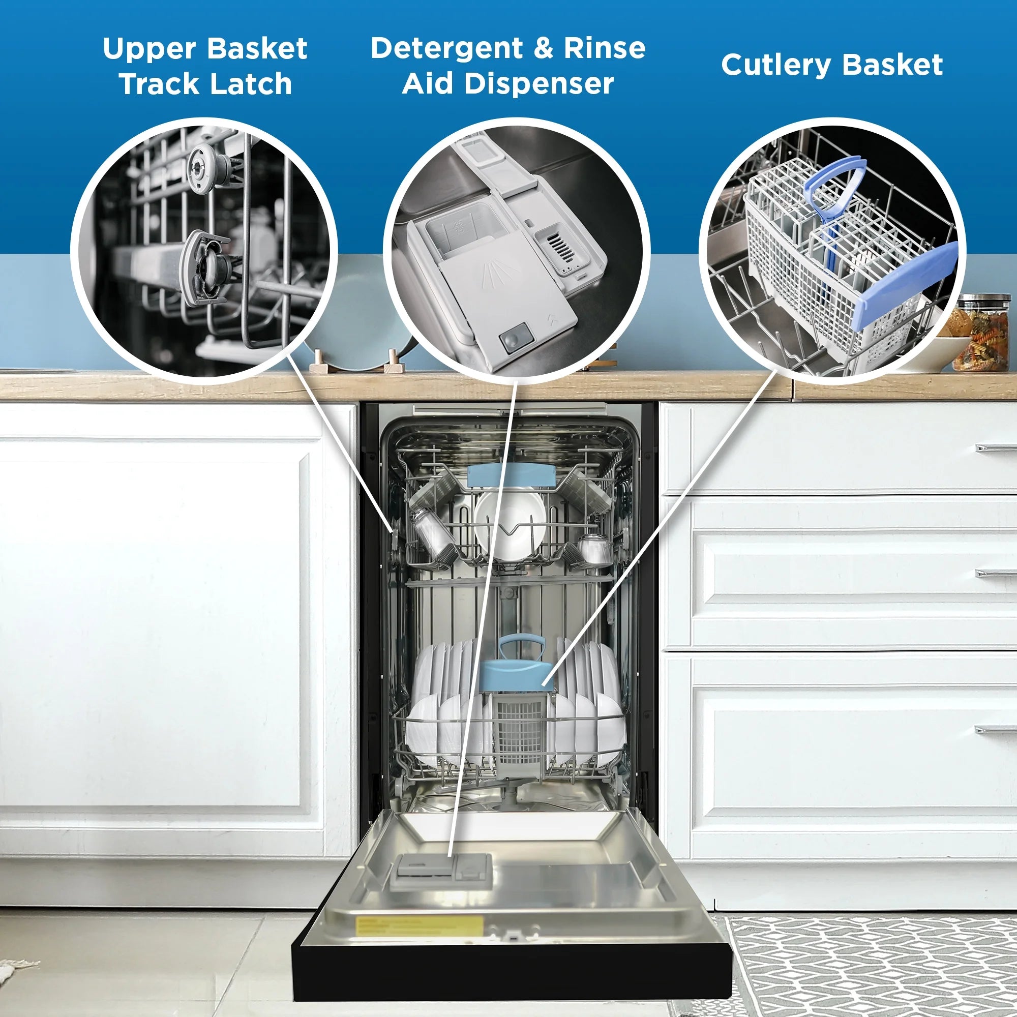 18" Built-in Dishwasher in Black Y3012